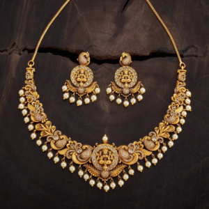 Royal Peacock Kundan Necklace Set For Womens Traditional