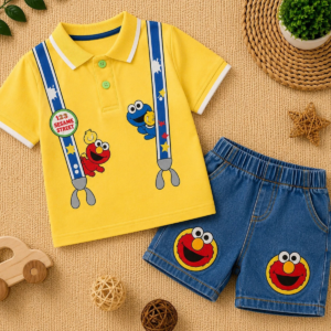 Boys & Girls Casual T-shirt with Denim pant (Pack of 1)